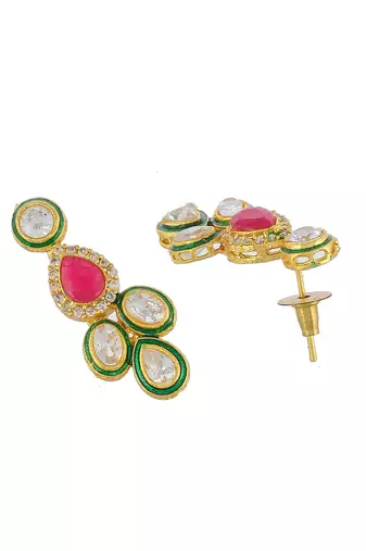 Kundan choker necklace set with earrings