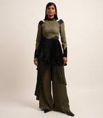 The chaos cascade trousers & skirt set