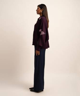 The deep blue trousers 2