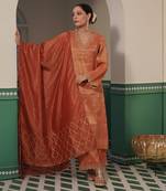 Amber zari  kurta pant set