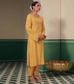 Tulip zari kurta pant set