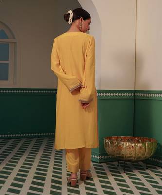 Tulip zari kurta pant set 2
