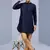 Blue Art Silk Plain Kurta pajama