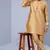 Gold Art Silk Plain Kurta pajama