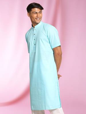 White Art Silk Plain Kurta pajama 2