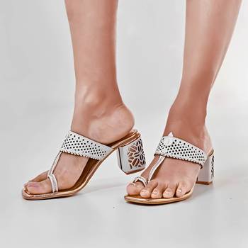 Rose gold solid magic heels 1