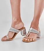 Rose gold solid magic heels