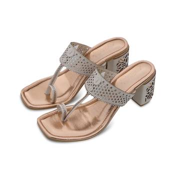 Rose gold solid magic heels 3
