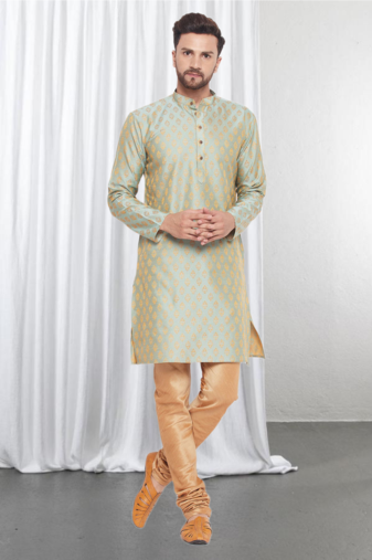 Art silk printed kurta pajama