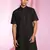 Black Art Silk Plain Kurta pajama