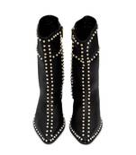 Black embroidery the pearl boots