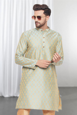 Art silk printed kurta pajama 5
