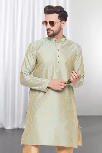 Art silk printed kurta pajama