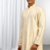 Fawn Viscose Embroidered Mirror work kurta