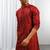 Maroon Viscose Embroidered Mirror work kurta