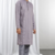 Purple Viscose Embroidered Mirror work kurta