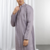 Purple Viscose Embroidered Mirror work kurta