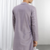 Purple Viscose Embroidered Mirror work kurta