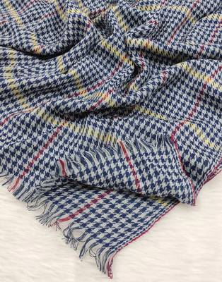 Ana soft cotton grey checkered hijab - versatile, flowy, and breathable 2