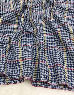 Ana soft cotton grey checkered hijab - versatile, flowy, and breathable 3