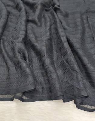 Ana women's black striped cotton viscose hijab - soft, breathable, and versatile ethnic wear 4