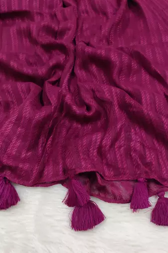 Ana women's cotton viscose magenta hijab - elegant, breathable, and versatile