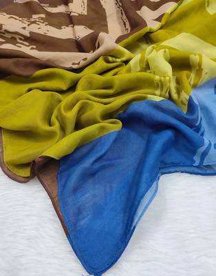 Ana women's multi-color  hijab - 80x40 inches, printed, flowy, and versatile styling 2