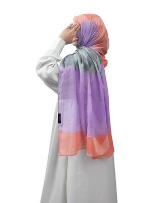 Ana multi-color printed  hijab - stylish, soft, and versatile 1