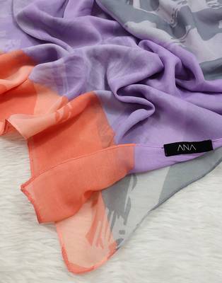 Ana multi-color printed  hijab - stylish, soft, and versatile 2