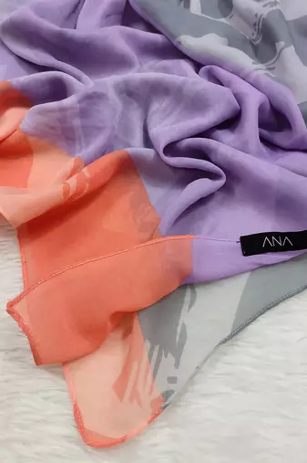 Ana multi-color printed  hijab - stylish, soft, and versatile