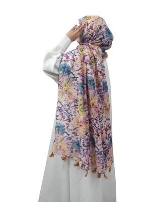 Ana multi-color  hijab - stylish, breathable, and versatile 1