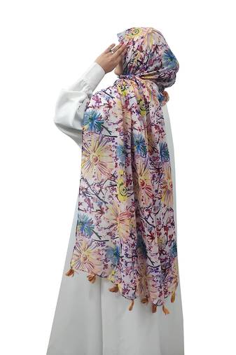 Ana multi-color  hijab - stylish, breathable, and versatile