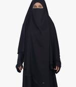 Ana black khimar with niqab - comfortable and versatile wear for women
