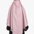 Ana blush pink khimar with built-in niqab for women - comfortable and elegant for daily wear