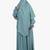 Ana turkish blue khimar for women - comfortable fit with built-in niqab for casual and ethnic wear