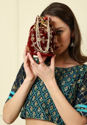 Clemira Hand Worked Mulri Purpose Potli Bag 5