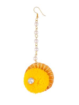Haldi artificial flower jewellery set 5