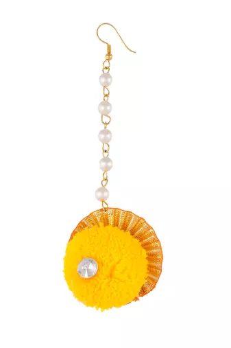 Haldi artificial flower jewellery set