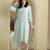 Ada Hand Embroidered Sea Green Modal Lucknowi Chikankari Indian Women Straight Kurta - A411551