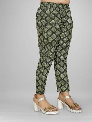 Stylish kids party wear pista green color cotton base kaftan with pant for girls 4