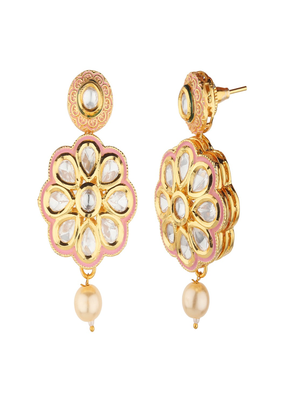 Runjhun wedding golden kundan necklace sets for womens & girls 4