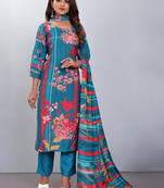 Premium muslin digital print with handwork ans sequined salwar suit