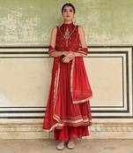 Sindhuri anarkali set