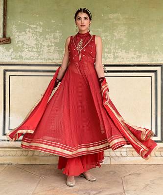 Sindhuri anarkali set 3