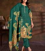 Premium muslin digital print with handwork ans sequined salwar suit