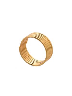 Set of 2 silver gold toe rings 4