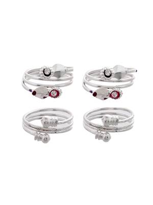 Set of 2 silver traditional bichiya 3