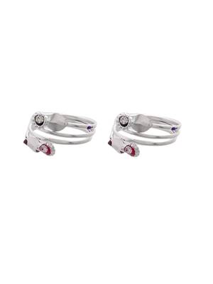 Set of 2 silver traditional bichiya 4