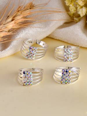 Set of 2 silver plated everyday wear bichiya 1