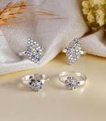 Set of 2 silver plated everyday wear bichiya